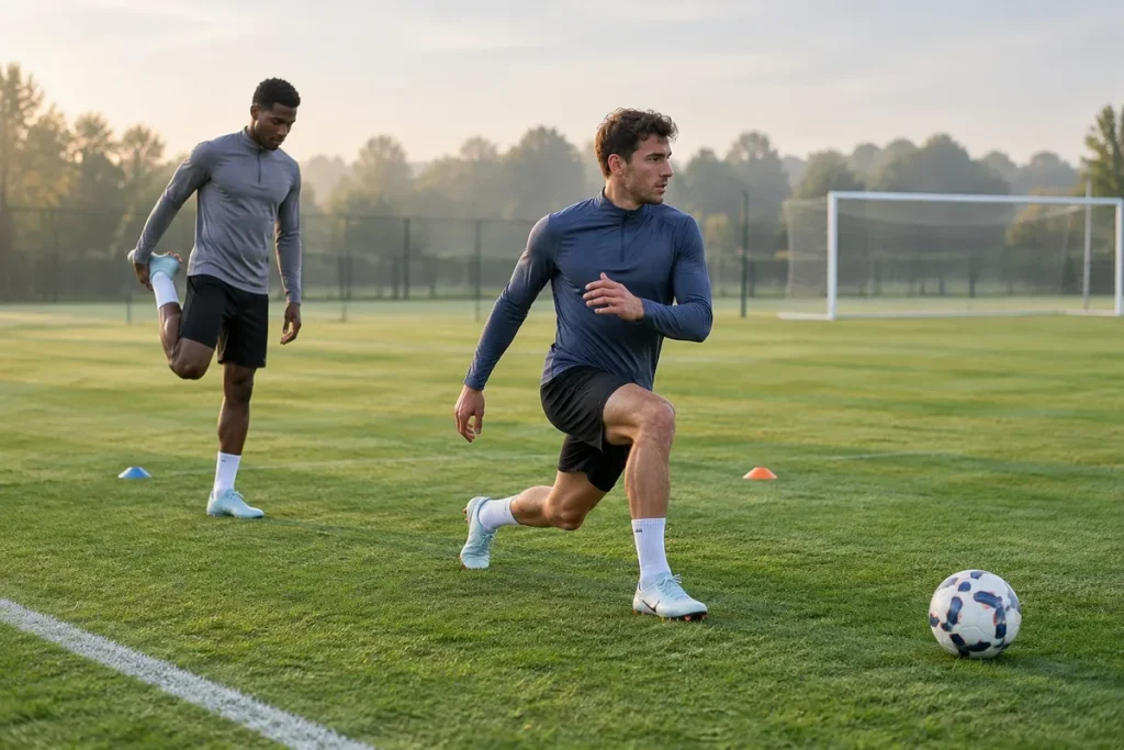 Football : mobilité active ou étirements statiques ?